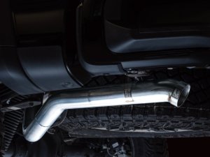 GMC Sierra 1500 Performance Exhaust - Rear - AWE Tuning - Cat Back + Dual Bashguard - `22-`23